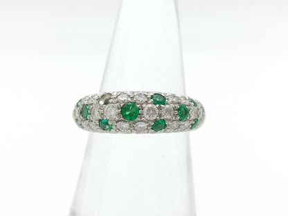 E0.53ct D0.80ct Pt900 9.7g Ring 