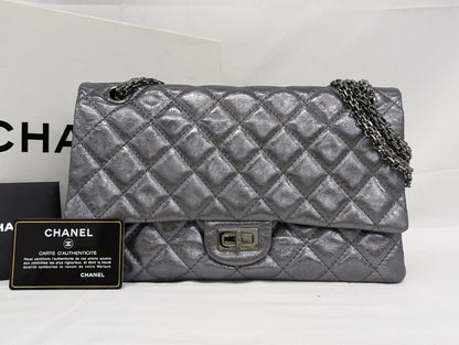 CHANEL 2.55 Metallic W Flap 12th Series Shoulder Bag