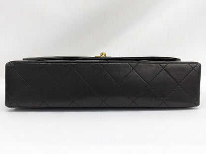 CHANEL Lambskin Matlasse Paris Exclusive W Flap Shoulder Bag