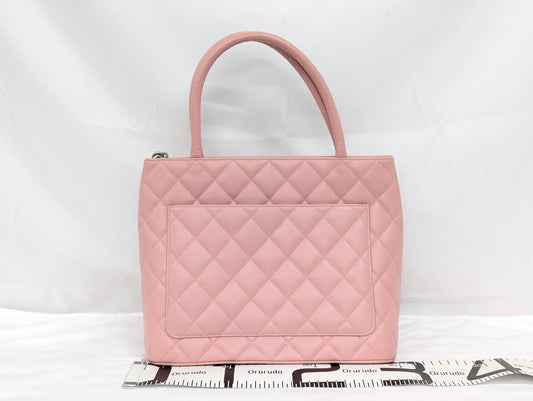 CHANEL Caviar Skin Reissue Tote Pink Tote Bag