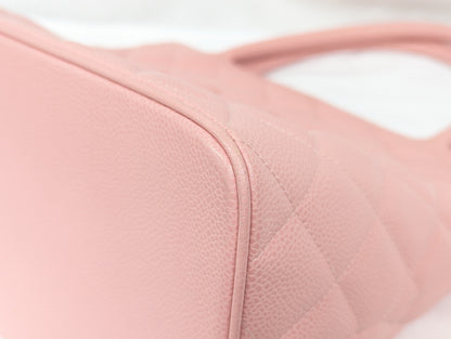 CHANEL Caviar Skin Reissue Tote Pink Tote Bag