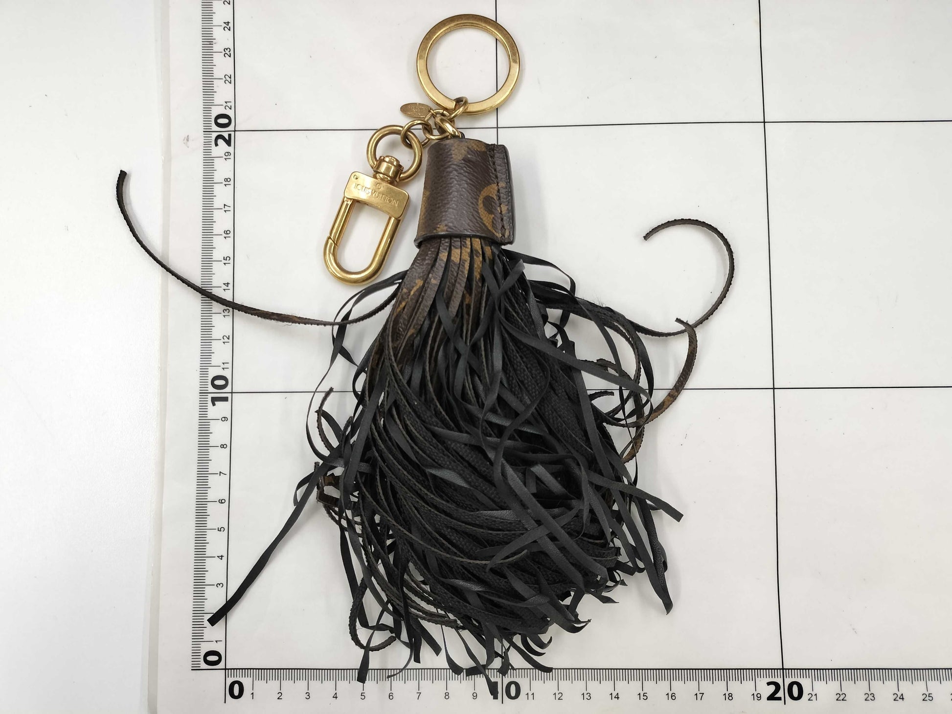 LOUIS VUITTON Monogram Tassel Bag Charm Key Case/Key Holder