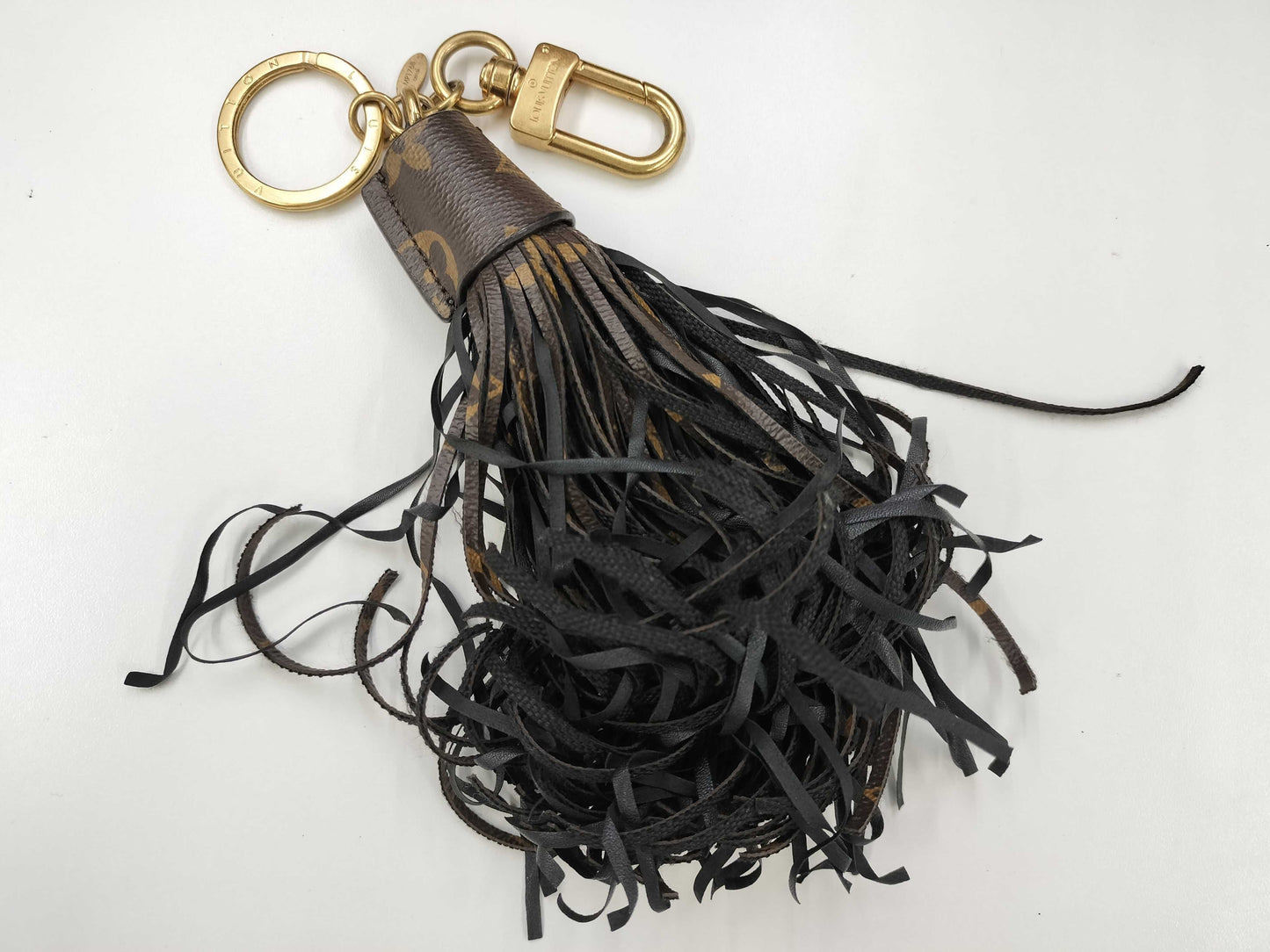 LOUIS VUITTON Monogram Tassel Bag Charm Key Case/Key Holder