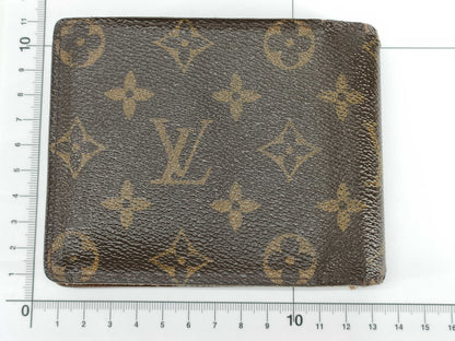 LOUIS VUITTON Monogram Vuitton Monogram Men's Bi-Fold Wallet with Pass Case Wallet