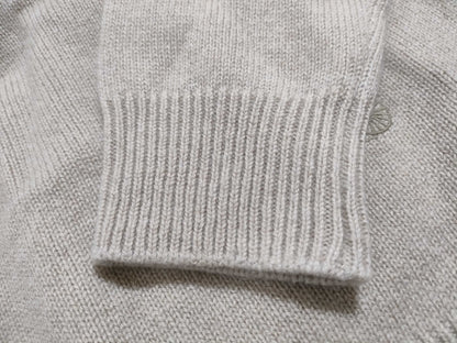 HERMES 100% Cashmere Sarkey Carriage Embroidery CELINE Current Eddie Knitted Cashmere Tops