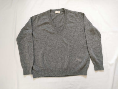 CELINE 100% Cashmere Sarkey Carriage Embroidery CELINE Current Eddie Knitted Cashmere Tops