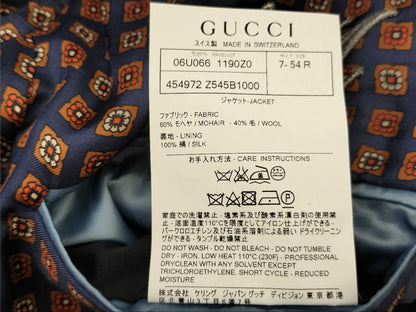GUCCI Gucci Black Current Pattern Tailored Jacket Jacket