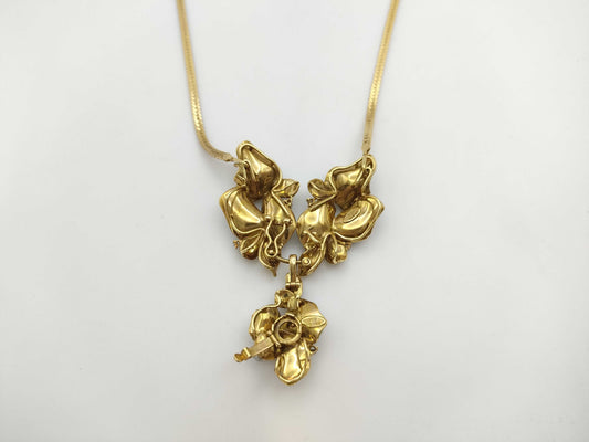 Pearl D0.12ct K18 35.2g Necklace 