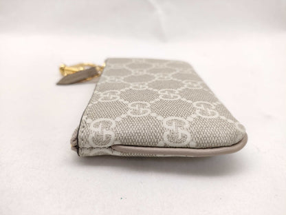 GUCCI Gucci Key Pouch 772321 White Coin Case