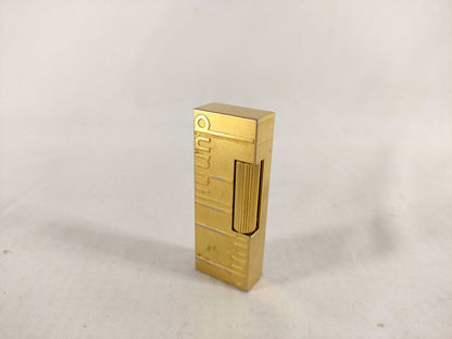 dunhill dunhill dunhill roller type gas lighter gold three-dimensional logo and other accessories