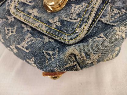 LOUIS VUITTON Monogram Denim LOUIS VUITTON M95049 Monogram Denim Buggy PM 2Way Bag Handbag
