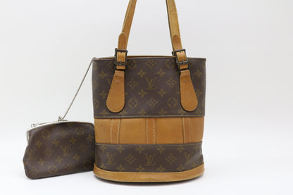 LOUIS VUITTON Monogram Bucket PM USA Tote Bag
