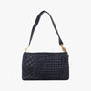 VERSACE Vanitas Quilted Baroque Black Leather Shoulder Bag