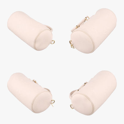 LOUIS VUITTON Plant Papillon BB Ivory Leather M45980IC Tip Shoulder Bag