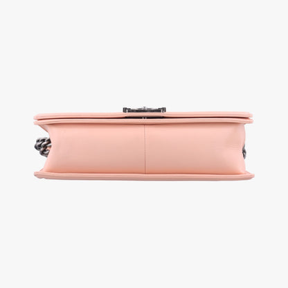 CHANEL Boy Chanel Pink Leather A9226919322214 Shoulder Bag