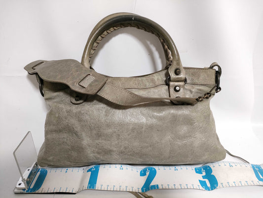 BALENCIAGA The City BALENCIAGA Balenciaga 2way Tote Bag Shoulder Bag Leather The City First THE CITY Classic Handbag