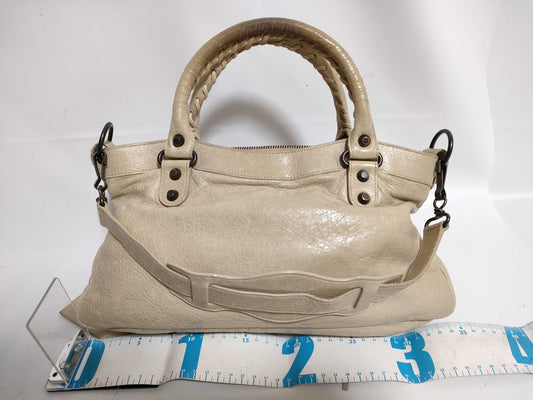 BALENCIAGA The City BALENCIAGA Balenciaga 2way Tote Bag Shoulder Bag Leather The City First THE CITY Classic Handbag