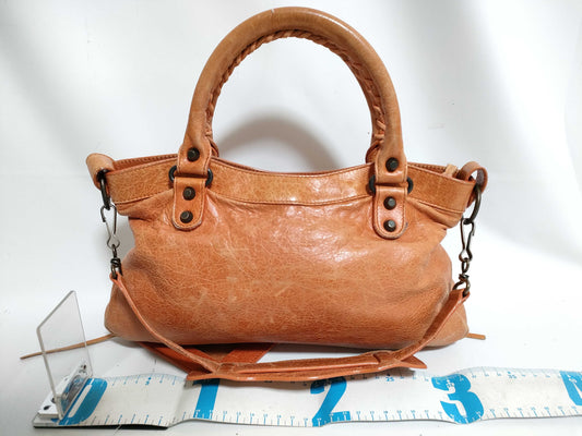 BALENCIAGA The First BALENCIAGA 2way Handbag Tote Bag Shoulder Bag Leather The City First THE CITY Classic Handbag