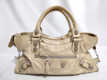 BALENCIAGA The Giant City BALENCIAGA Balenciaga 2-way Tote Bag Shoulder Bag Leather The Giant City THE CITY Classic Handbag