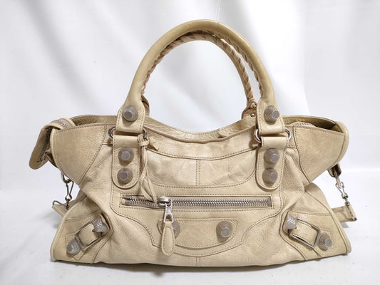 BALENCIAGA The Giant City BALENCIAGA Balenciaga 2-way Tote Bag Shoulder Bag Leather The Giant City THE CITY Classic Handbag