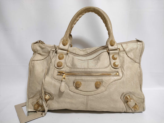 BALENCIAGA The City BALENCIAGA Balenciaga Handbag Tote Bag Leather The Giant City THE CITY Classic Handbag