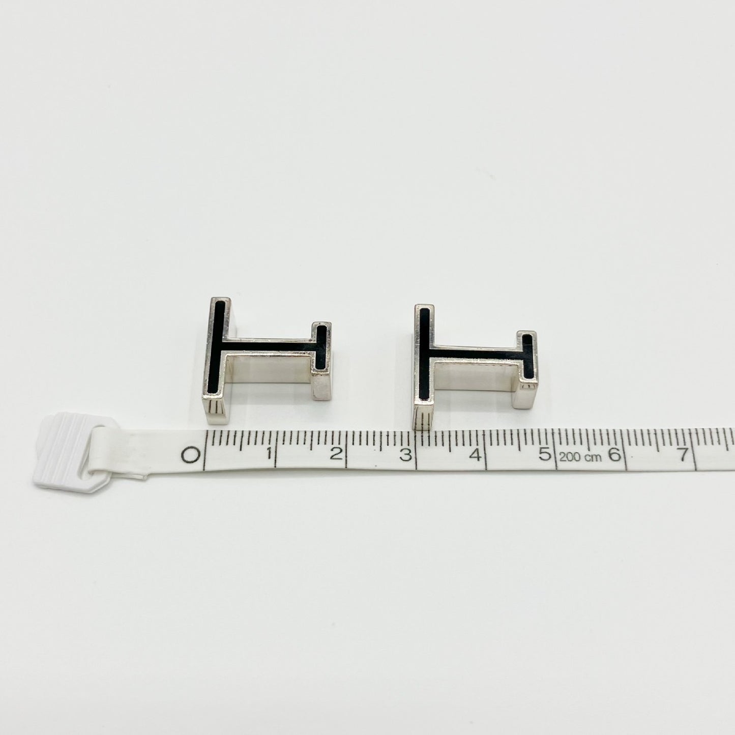 HERMES Cufflinks H Motif Silver Ag925 Cufflinks 19.5g Tie Clips & Cufflinks