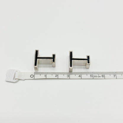 HERMES Cufflinks H Motif Silver Ag925 Cufflinks 19.5g Tie Clips & Cufflinks