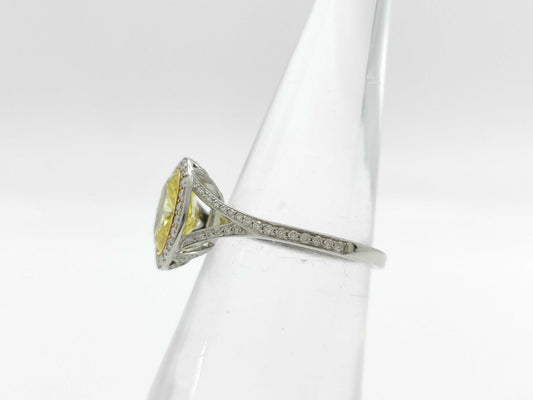 Tiffany&Co. Sorest YD1.52ct Melee Diamond PT950/750 4.2g Ring 