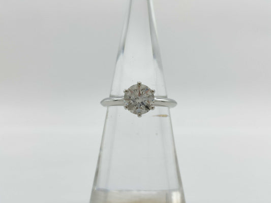 Tiffany & Co. Solitaire D1.08ct Pt950 4.5g Ring 