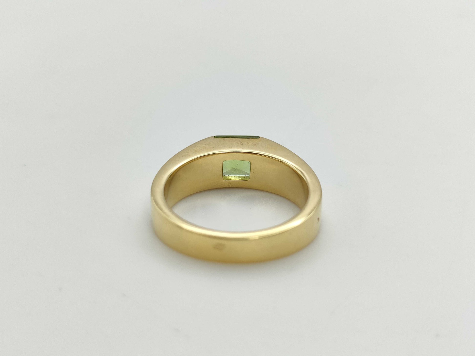Cartier Tank #51 Colored Stone YG 750 8.5g Ring 