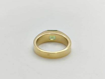 Cartier Tank #51 Colored Stone YG 750 8.5g Ring 