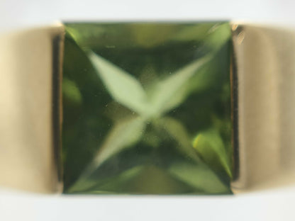 Cartier Tank #51 Colored Stone YG 750 8.5g Ring 