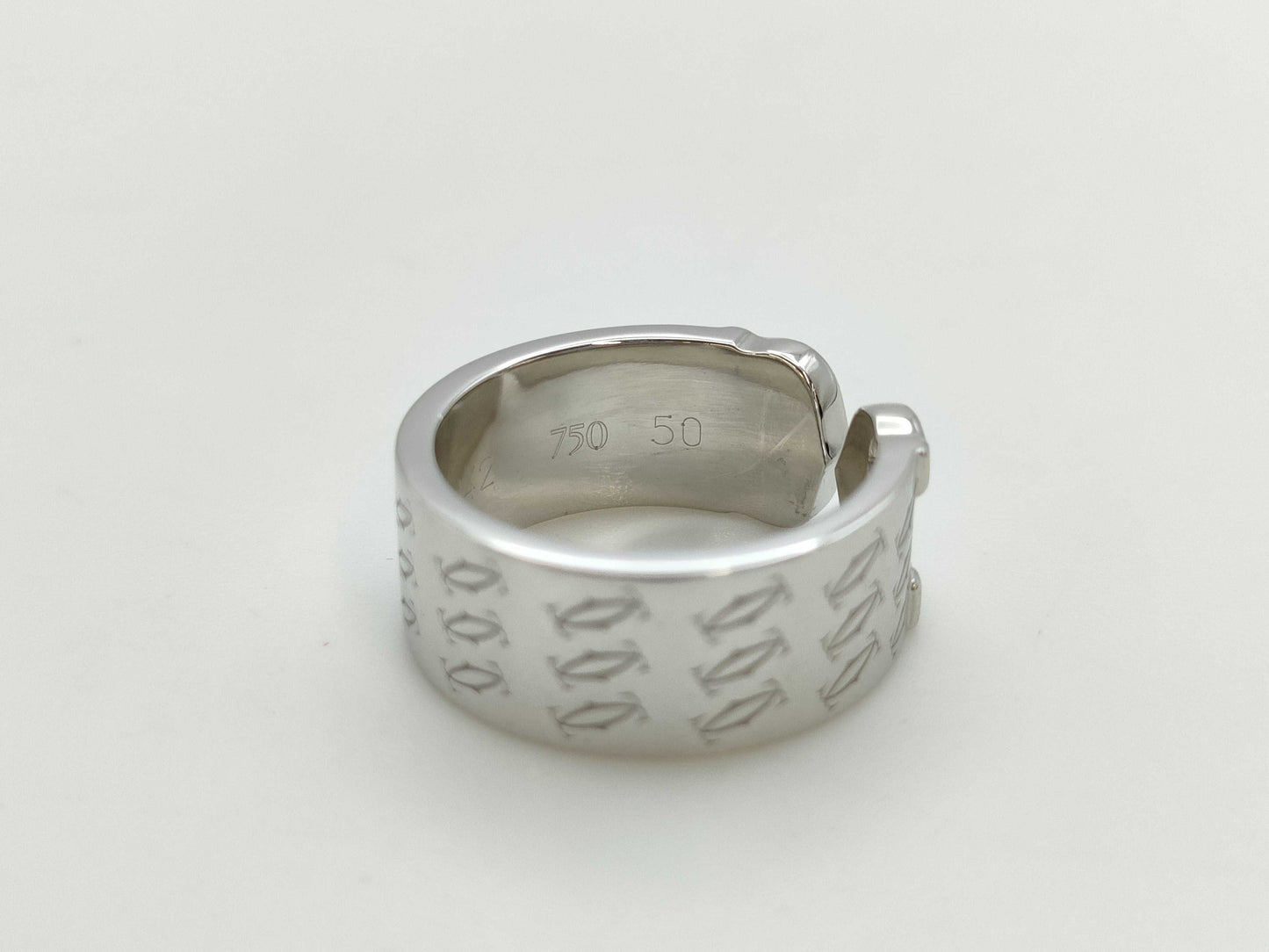 Cartier C2 #50 WG 750 10.6g Ring 