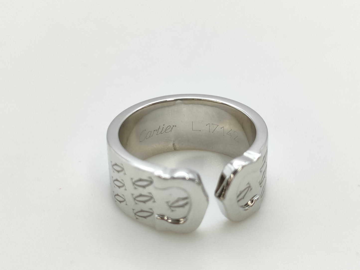 Cartier C2 #50 WG 750 10.6g Ring 