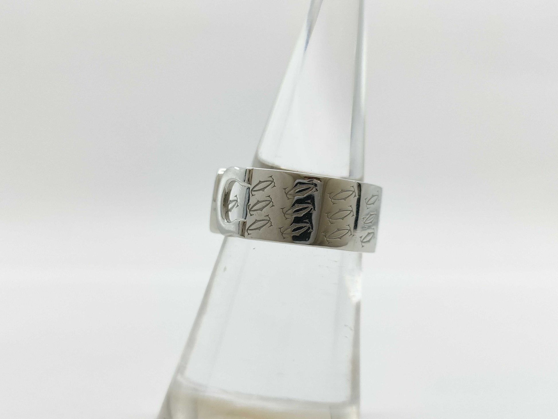 Cartier C2 #50 WG 750 10.6g Ring 