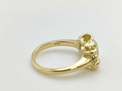 Tiffany&Co. Ribbon Diamond 750 4.0g Ring 