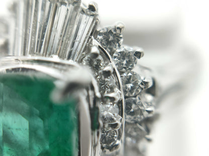 E1.62ct D0.70ct PT900 7.6g Ring 