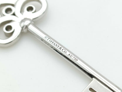 Tiffany & Co. Crownkey 3PD WG AU750 6.4g Necklace