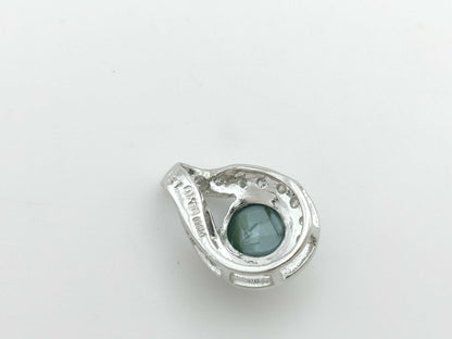 Alexandrite Cat's Eye 1.218ct D0.10ct PT900 1.9g Pendant Top 