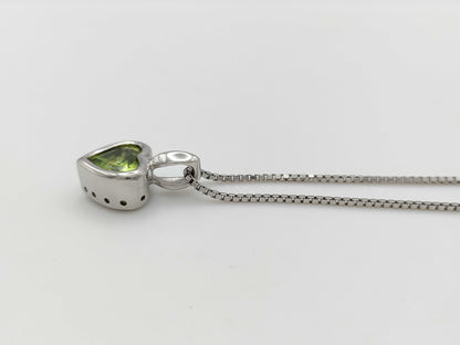 Sphene 3.428ct PT900/850 13.8g Necklace 