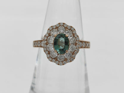 AX0.64ct D1.08ct K18 5.1g Ring 