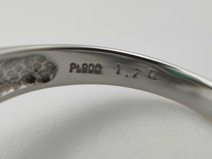 E1.70ct D0.56ct PT900 10.3g Ring 