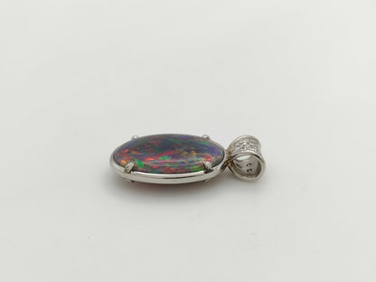 OP8.13ct D0.06ct PT900 4.0g Pendant Top 