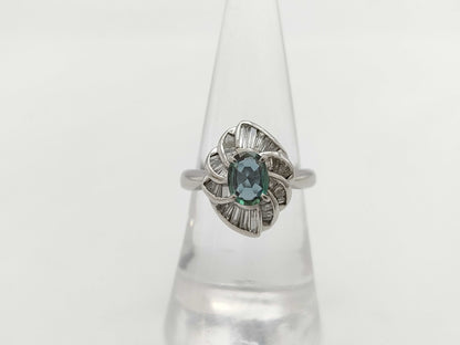 AX0.709ct D0.50ct PT900 8.6g Ring 