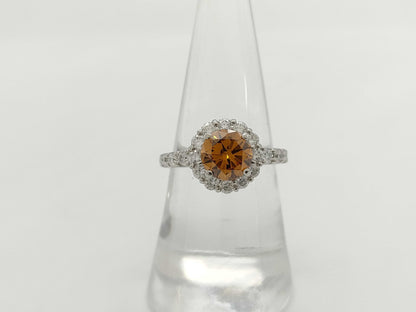 D1.418ct FD0.82ct PT900 5.8g Ring 