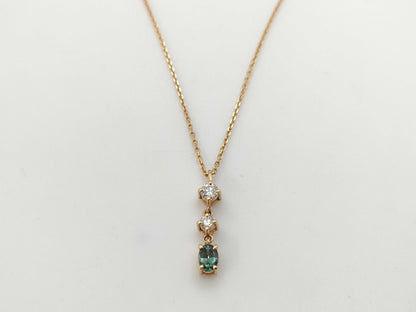 AX0.189ct D0.13ct K18 2.2g Necklace 