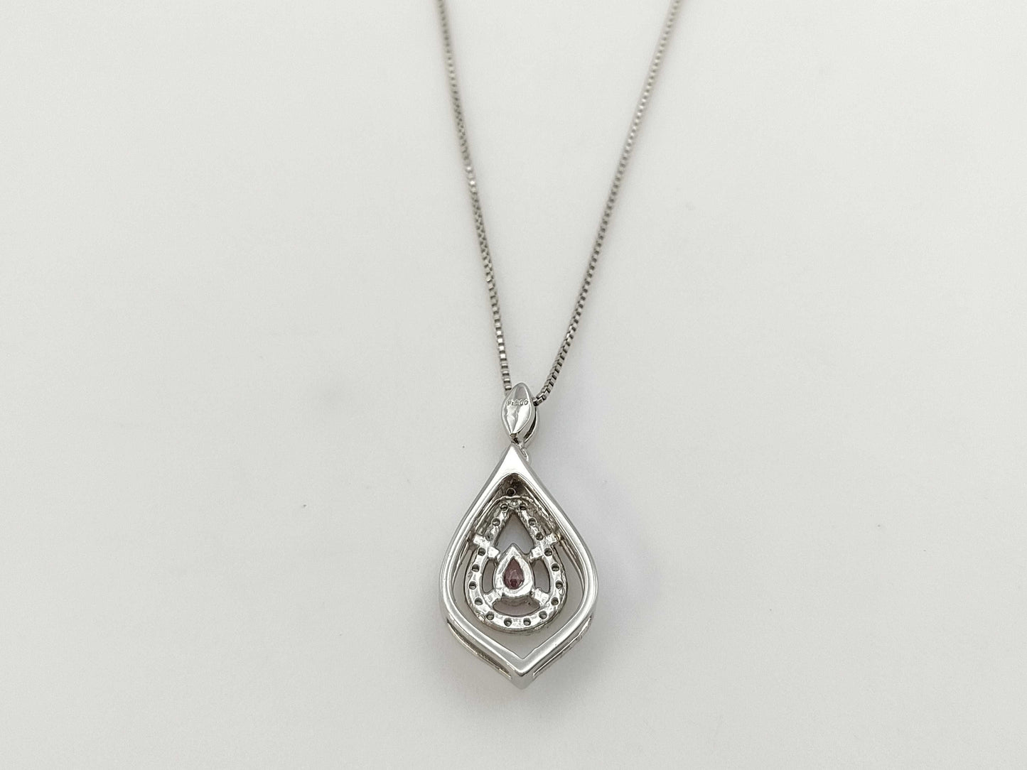 D0.088/0.12ct PT900/850 3.0g Necklace 