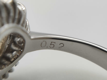 D2.057ct 0.52ct PT900 6.7g Ring 