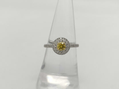 Tiffany&Co. Sorest YD0.25ct Melee Diamond PT950/Au750 3.8g Ring 
