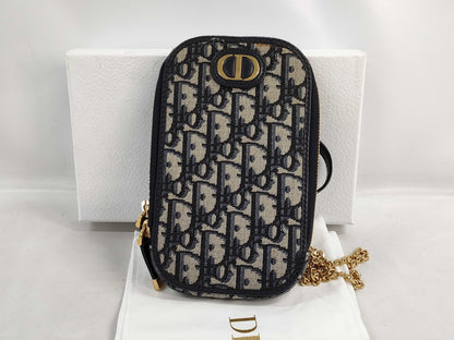 Dior Trotter Shoulder Bag with Pouch, Box and Chain
